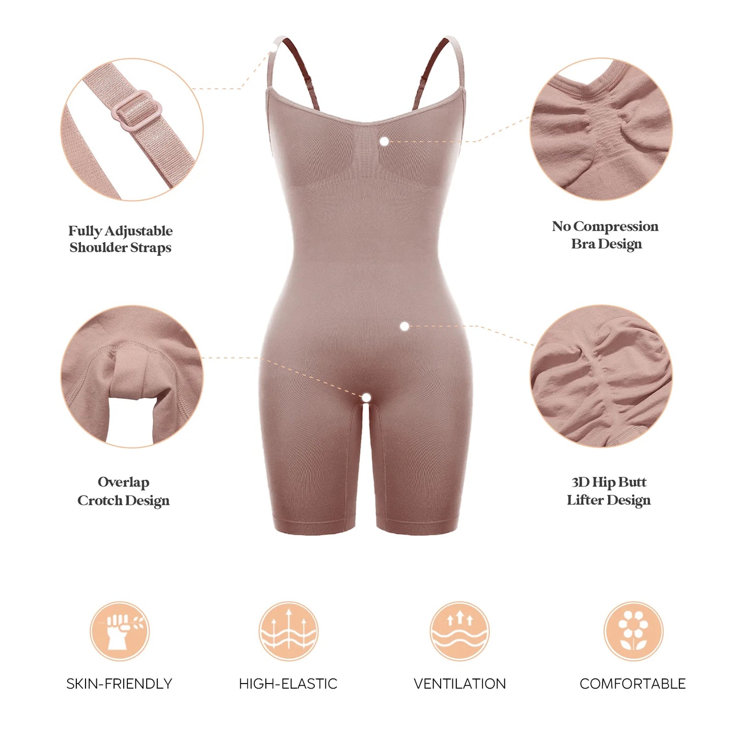 Ultimate Slimming and Shaping Control Shapewear Bodysuit