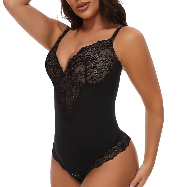 Elegant Comfortable Shaping Laced Bodysuit