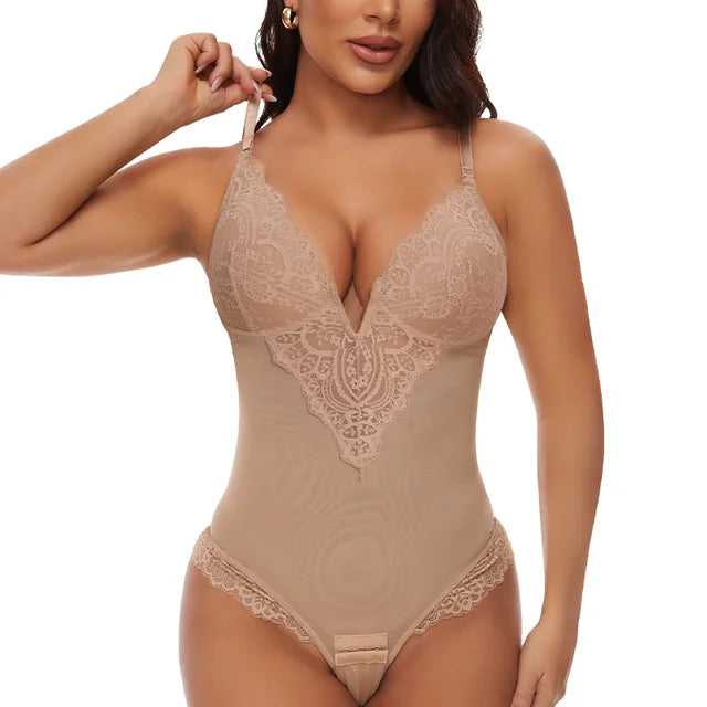 Elegant Comfortable Shaping Laced Bodysuit