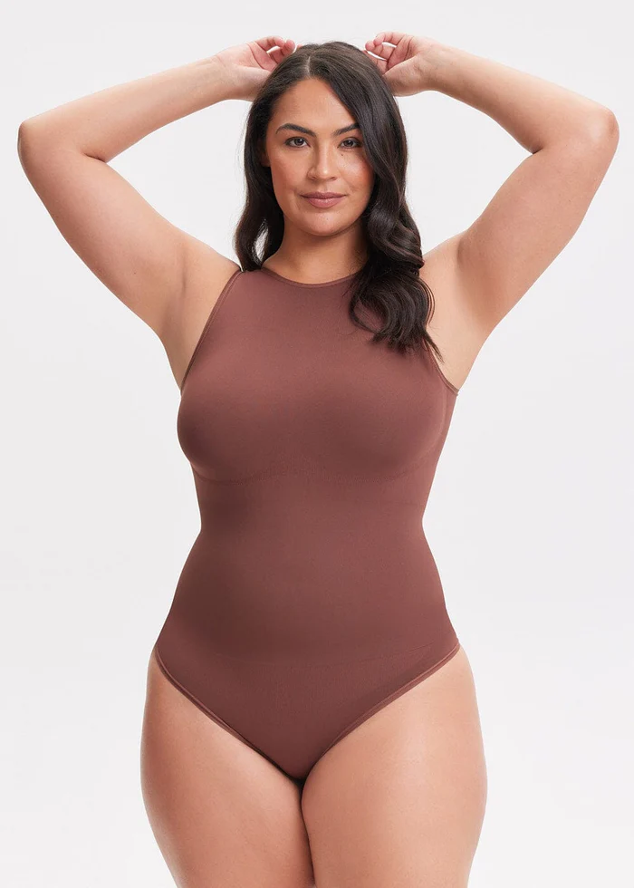 Shapewear Bodysuit Halter Thong