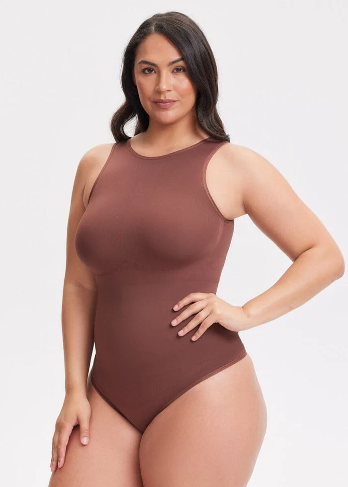 Shapewear Bodysuit Halter Thong