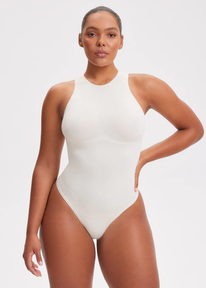 Shapewear Bodysuit Halter Thong