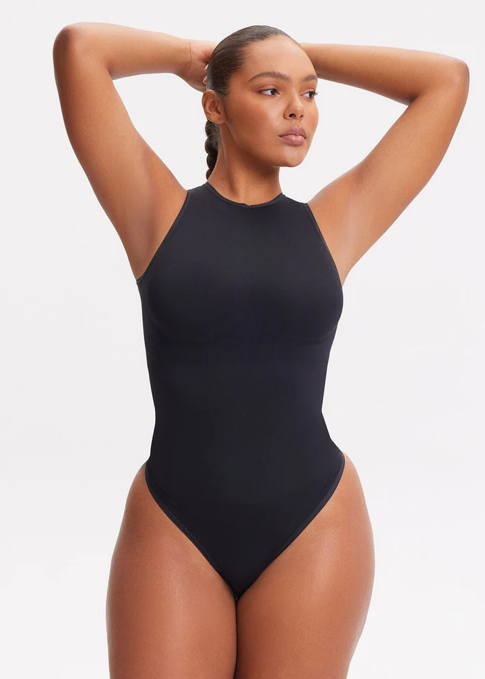 Shapewear Bodysuit Halter Thong