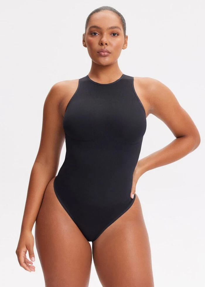 Shapewear Bodysuit Halter Thong