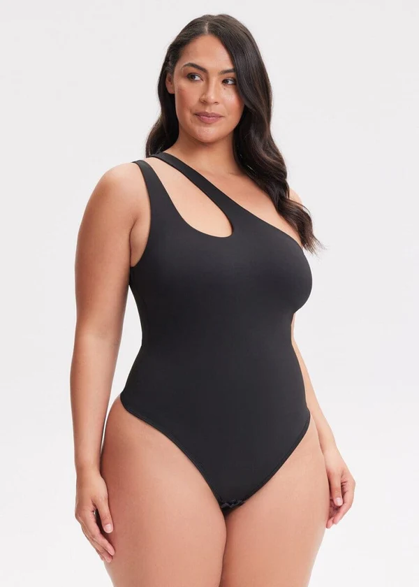 One-Shoulder Strap Shapewear Bodysuit