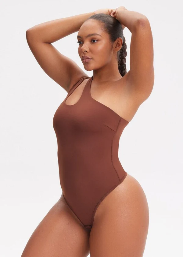 One-Shoulder Strap Shapewear Bodysuit