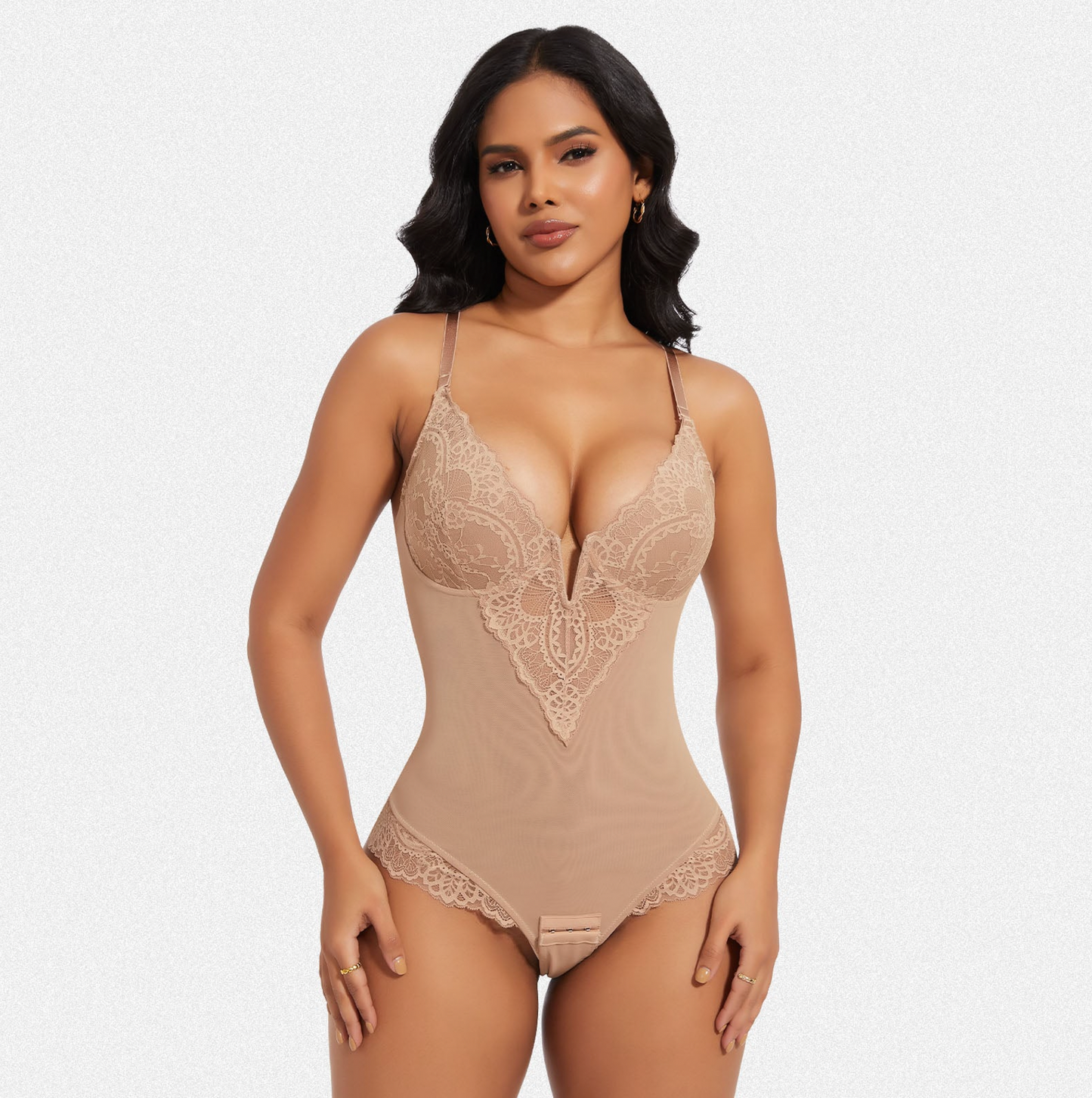 Elegant Comfortable Shaping Laced Bodysuit