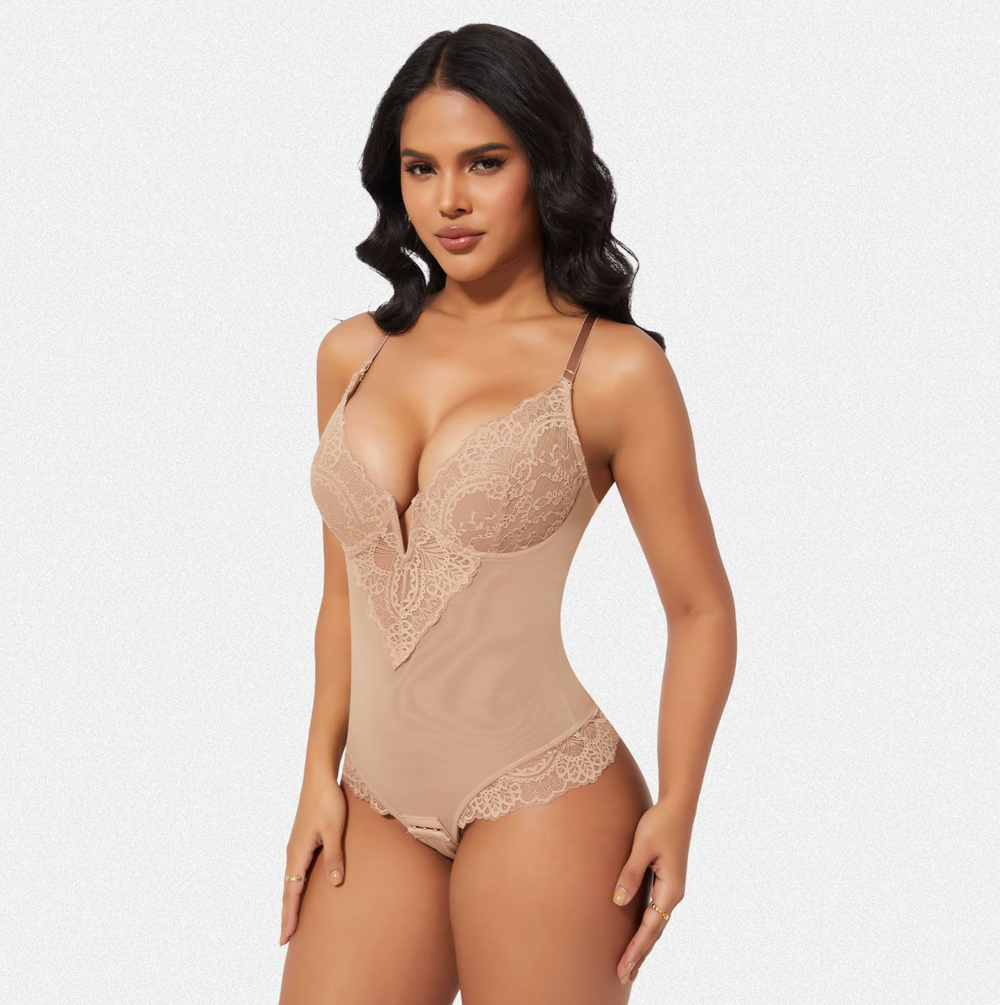 Elegant Comfortable Shaping Laced Bodysuit